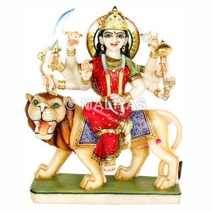 Murti de Durga Mata en Mármol |   Fabricante de Ídolos de Durga Maa en Mármol Hechos a Mano – Maliyas - Product Image 1