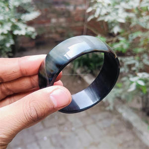 กำไลข้อมือกำไลฮอร์นธรรมชาติทำด้วยมือน้ำหนักเบามีสไตล์สำหรับทุกเพศเครื่องประดับแฟชั่นที่มีรูปแบบที่เป็นเอกลักษณ์สำหรับผู้ชายและผู้หญิง - Product Image 4