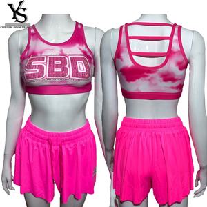 กางเกงขาสั้นลายผีเสื้อสำหรับผู้หญิงและเด็ก  ออกแบบโลโก้ตามสั่ง  สีสันหลากหลาย  กางเกงเชียร์ลายผีเสื้อ - Product Image 5