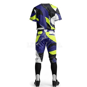 Conjunto de Uniforme de Béisbol de Moda, Jersey Personalizado con Pantalones a Juego, Diseño Impreso por Sublimación Completa, Poliéster Transpirable para Equipos - Product Image 6