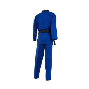 Uniformes de Taekwondo bleus à manches longues unisexes, vêtements de karaté et de judo pour enfants et adultes, vêtements d'arts martiaux à prix avantageux, OEM - Product Image 2