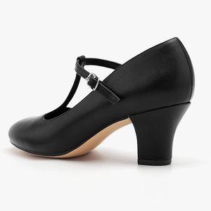 Zapatos de Baile Baifa con Tira Plana en T de Microfibra para Mujer, para Bailes de Salón, Salsa, Tango, Bodas, Flamenco y Bailes Latinos - Product Image 5