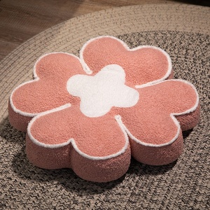 Coussin de siège en peluche unisexe ZGBROTHERS, motif floral, coton PP, doublure en velours Teddy, coussin épais pour la chambre à coucher, le bureau à domicile - Product Image 6