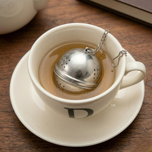 Kitchenware And Tabletop Kettle Ball Shape Silver Finished Stainless Steel <b>Infuser</b> <b>Tea</b> Juice Flour Soy Milk Kitchen Essential - Product Image 2