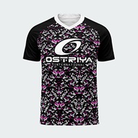Camiseta de Fútbol Personalizada de Alta Calidad, Transpirable, de Manga Corta, Corte Automatizado, Antibacteriana, Cuello en V Moderno