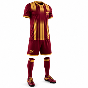 Camisetas de Fútbol para Hombre al por Mayor, Último Diseño, Manga Corta, Antibacterianas, Transpirables, 100% Poliéster, Tejido de Malla Digital - Product Image 2