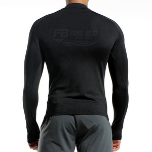 Camisetas Deportivas para Hombre, de Secado Rápido, Corte Regular, Manga Larga, Cuello Redondo y Diseño con Orificios para los Dedos, Algodón Casual, Logotipo Frontal - Product Image 3