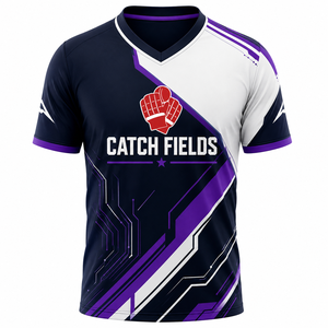 เสื้อฟุตบอลสั่งทำพิเศษ พิมพ์ชื่อทีมด้วยเทคนิค Sublimation ระบายอากาศได้ดี ผลิตจากโพลีเอสเตอร์ 100% คุณภาพพรีเมียม แขนสั้น - Product Image 2