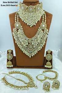 Elegant High Quality Brass Bridal Engagement Wedding Anniversary Party Gift Ethnic Fashion Rhodium Plated Zircon Choker <b>Set</b> - Product Image 1