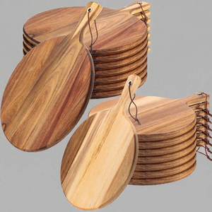 Planche à découper ronde en bois FAIZA CRAFT, épaisseur 2,0 cm, passe au lave-vaisselle, respectueuse des lames, pour toutes les préparations culinaires - Product Image 5
