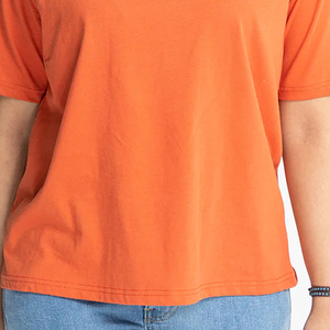 Camisetas Casuales de Verano para Mujer, Lisas, con Impresión de Logotipo Personalizado, Mezcla de Poliéster/Algodón, Transpirables, de Secado Rápido, Servicio OEM - Product Image 4