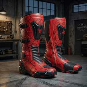 Traje de Motociclismo Urban Stitch Spider-Man, Manga Larga, Cuero, Hecho a Mano, Secado Rápido, Unisex, para Adultos, Todas las Temporadas, Chaqueta Estampada - Product Image 4