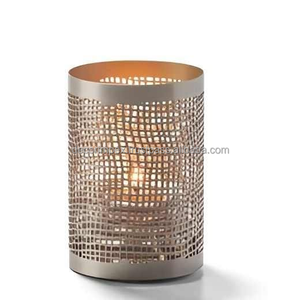 Soporte votivo para velas de Metal de alta calidad, diseño de corte por láser, atractivo para decoración del hogar - Product Image 1