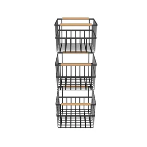 Fabricant et exportateur d'articles décoratifs : paniers en fil métallique faits à la main pour les magasins de décoration intérieure, paniers à fruits en métal de luxe faits à la main - Product Image 1