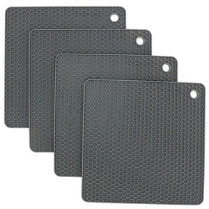 แผ่นรองจานลายไม้กระถินพร้อมแผ่นซิลิโคน - งานฝีมือขายส่ง - Product Image 2