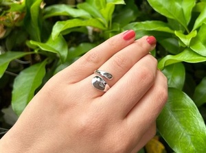 Heaven <b>Crafts</b> 925 Sterling Silver Adjustable Bypass Wrap Handmade Hiphop Multi Layer Statement Thumb <b>Ring</b> GIA Certified - Product Image 3