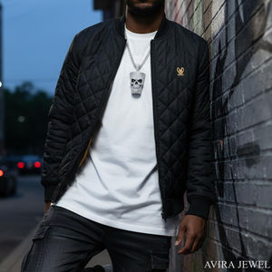 จี้ดาวหมุนได้ประดับเพชรโมอิสซาไนต์ ชุบทองคำเหลือง เครื่องประดับสำหรับงานปาร์ตี้ ยูนิเซ็กซ์ เงินแท้ 925  จี้ฮิปฮอปประดับเพชร - Product Image 2