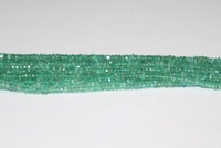 Cuentas facetadas de esmeralda zambiana natural de calidad AAA, excelentes, de 4 mm, para la fabricación de joyas