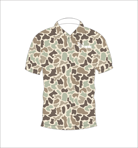 Sand Tone <b>Camouflage</b> Polo <b>Shirt</b> Short Sleeve Outdoor Casual Performance Wear - Product Image 1