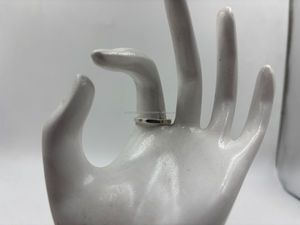 Bague en argent 92.5 véritable pour lui ou elle artisanat en argent pur, brillance durable et look classique - Product Image 2