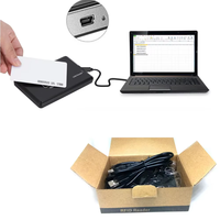 Lector RFID de Alto Rendimiento de 125 kHz, Lector RFID de Escritorio USB de Doble Frecuencia, Control de Acceso, Lector RFID Robusto