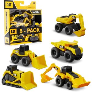 Excelente paquete de 5 adornos para tartas con diseño de pequeñas máquinas de construcción para gatos, para la colección de otros vehículos de juguete - Product Image 1