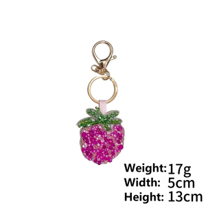 Gemüse-Serie Perlen-Stickerei Taschenanhänger Karotte Mais Kürbis Dekorativer Schlüsselanhänger Anhänger Accessoires - Product Image 3