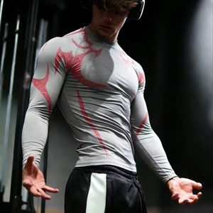 NUEVA Camiseta de Compresión de Manga Larga para Hombre, Protección UV UPF50+, Secado Rápido, para Gimnasio, Fitness y Deportes, 2026 MMA Rash Guard - Product Image 6