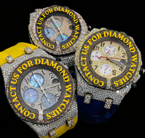 Montre de mode de qualité supérieure sertie de diamants en moissanite pour homme et femme avec bracelet en acier inoxydable et cadran en verre - Product Image 4