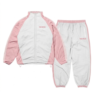 Custom men's sports jacket and <b>trousers</b> set with reflective strips nylon windbreaker sportswear men's <b>zip</b>-up nylon tracksuits - Product Image 5