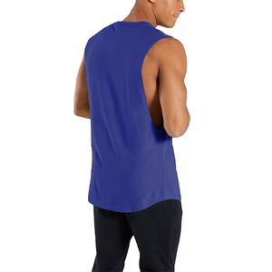 Débardeur Homme Sport Décontracté Fitness Gym Col V Sans Manches Personnalisé Respirant Écologique Séchage Rapide Couleur Unie Tricoté - Product Image 3