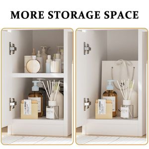 White <b>Makeup</b> Vanity Desk with <b>Mirror</b> Lights Wood Dresser with Power Outlet & 3 Lighting Modes Convenient C-Set Vanity Table - Product Image 6