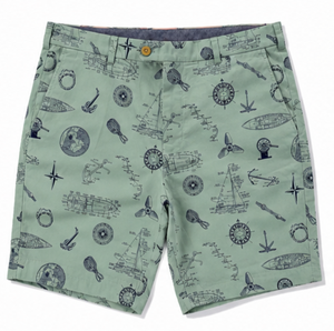 Pantalones Cortos Bermuda Oxford de Algodón para Hombre, Cintura Media, Cierre de Botones, Estilo Casual, con Bolsillos - Product Image 3