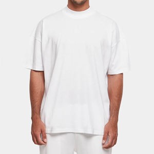 Camiseta Deportiva de Alta Calidad para Hombre, Corte Ajustado, con Logotipo Estampado, 100% Algodón y Poliéster, Secado Rápido y Transpirable, Ropa Masculina Lisa - Product Image 1