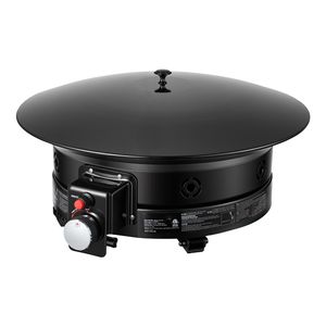 Braciere a Gas Propano da 19 Pollici, 53.000 BTU, Fiamma Regolabile, Griglia, Pietre Laviche, Gambe Pieghevoli, Braciere Portatile Rettangolare - Product Image 3