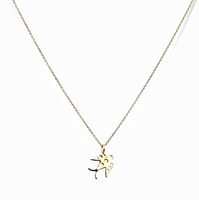 Collar con Colgante de Diamante de Laboratorio Redondo de Diseño Exclusivo, Oro Sólido de 14K y 18K, Joyería Minimalista, Collar con Dije Delicado