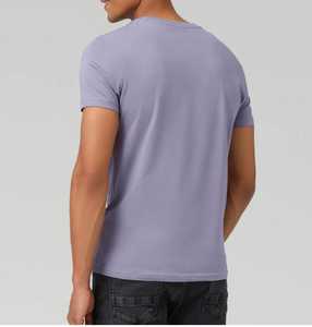 <b>Men's</b> Knitted Short Sleeve O Neck Solid Regular Fit Casual Eco-Friendly Breathable Lavender for T-<b>Shirt</b> - Product Image 1