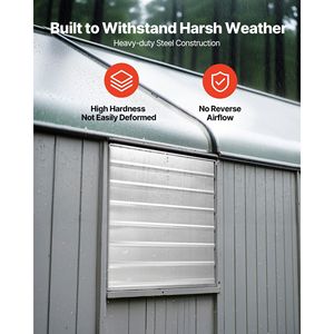 Ventilatore di Scarico a Parete da 30 Pollici con Motore AC, Ventilazione per Soffitta, Flusso d'Aria 6900 CFM, Costruzione in Acciaio Resistente, Bassa Rumorosità - Product Image 4