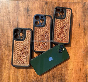 เคสโทรศัพท์หนังแท้14 Pro/15 Pro, ใหม่ล่าสุดเคสมือถือหนังแท้หรูหราสไตล์ตะวันตก - Product Image 6