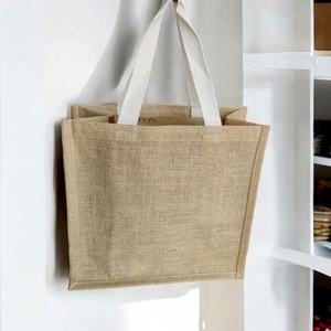 Quality Assured Fashion Large Strawberry Printed Jute Bag Durable Cotton <b>Canvas</b> Fabric <b>Cover</b> Zipper Soft Indian Export Cosmetics - Product Image 3