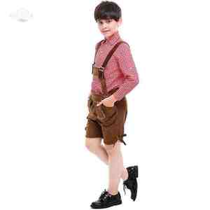 Conjunto de Lederhosen Personalizado de Alta Calidad para Niños con Bordado de Logotipo Personalizado – Auténtica Traje Bávaro para el Oktoberfest para Niños - Product Image 2