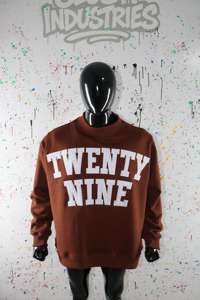 Sweat-shirt à col montant TWENTY NINE BROWN 100% BLANC avec broderie appliquée, col large, CLUSH SPORTS - Product Image 4