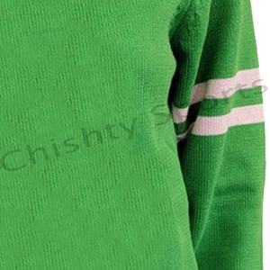 University custom made high quality new style <b>v</b> neck unisex sweatshirt with custom logo and colour sleeve - Product Image 3