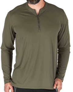 <b>Men's</b> Custom Embroidery Breathable Winter 240g Zipper 100% Cotton Polar Fleece Half Zip Long Sleeve <b>Sweater</b> - Product Image 5