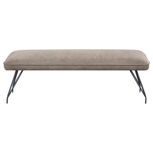 Panca da Pranzo Kailea in Tessuto Taupe, Elegante Arredamento per Sala da Pranzo - Product Image 4