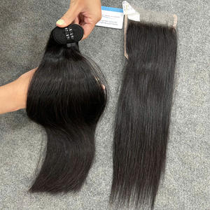 Extensions de cheveux humains 5x5 HD Lace Closure les plus vendues, pré-épilées, avec ligne de cheveux naturelle, baby hair, cheveux doux, prêtes à être expédiées - Product Image 4