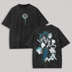 Camiseta Oversize de Algodón Estampada Personalizada de Alta Calidad con Diseño Gráfico de Peces Japoneses en la Espalda, Estilo Urbano, Ajuste Holgado y Transpirable - Product Image 3