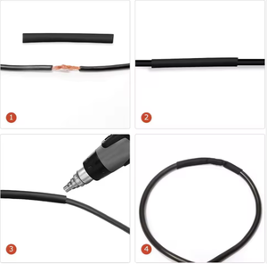 Venta al por Mayor de Tubo Termocontraíble Adhesivo de Bajo Voltaje 1KV, Kit de Empalmes para Cables, Funda Impermeable, Tubo Termocontraíble con Relación de Contracción 4:1 - Product Image 2