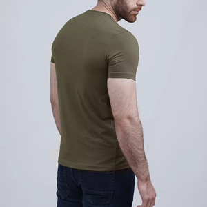 Camiseta de Manga Corta para Hombre, 100% Algodón, Corte Regular, Cuello Redondo, Informal, para Gimnasio y Deportes, con Logotipo Personalizado, Venta al Por Mayor - Product Image 2