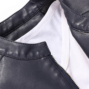 Men's High Quality Sheep Skin Leather <b>Canvas</b> <b>Waterproof</b> Reversible Breathable Streetwear Hooded Jacket Custom Logo Designer - Product Image 6